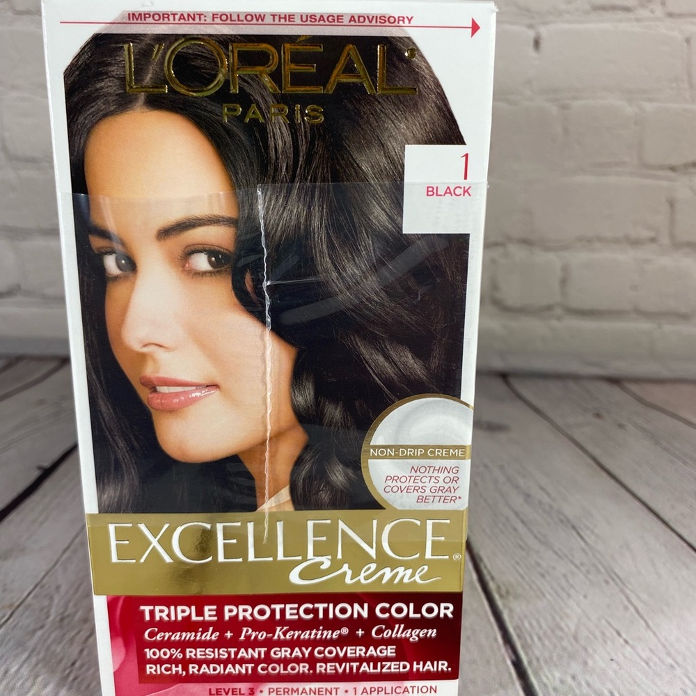 L’Oreal Paris 1 Black Hair dye. Set of 3 boxes together.